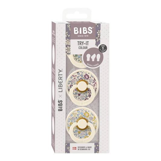 BIBS x LIBERTY Try-It Collection 3 Pack Eloise - Ivory