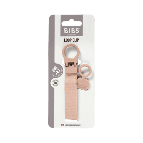 Attache-tétine en boucle - Blush