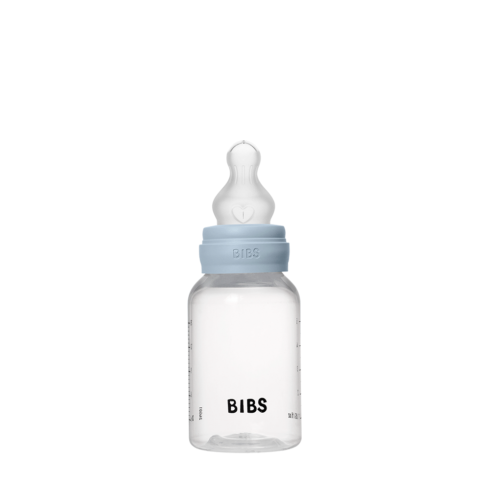 Baby Bottle Complete Set 150ml Silicone - Baby Blue