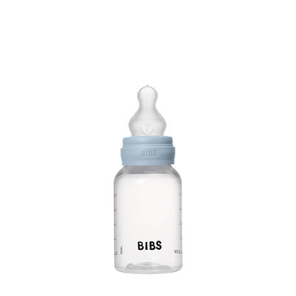 Baby Bottle Complete Set 150ml Silicone - Baby Blue