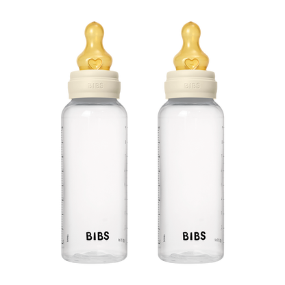 Baby BPA-Free PP Bottle Set 270ml 2 Pack Latex - Ivory