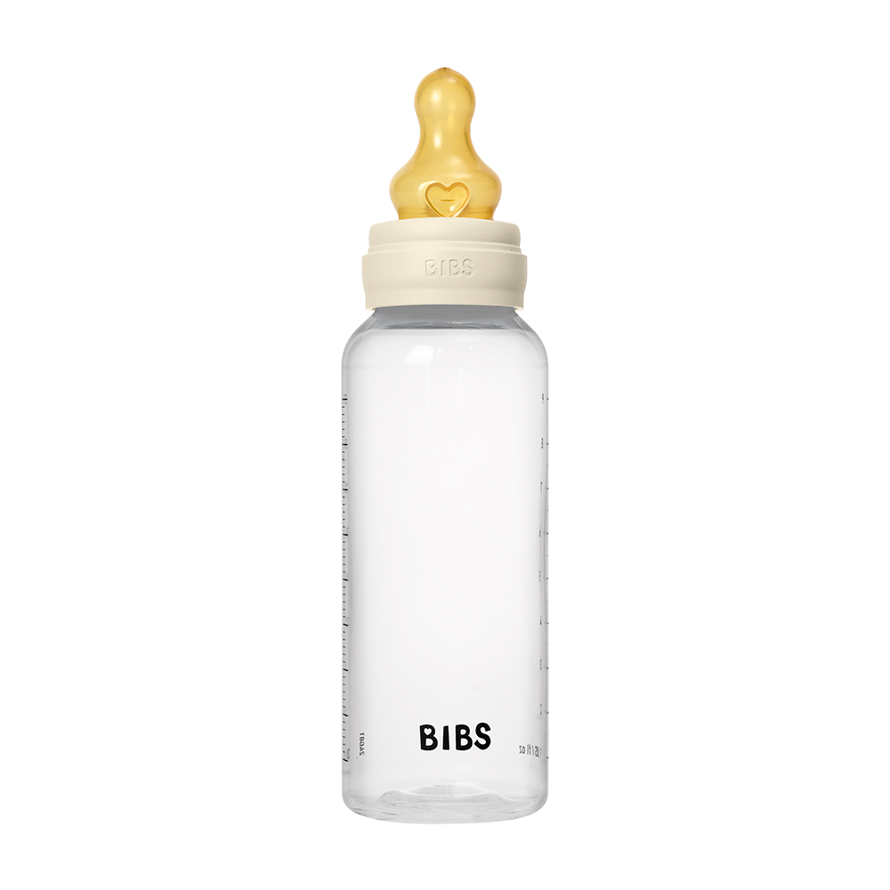 Baby Bottle Complete Set 270ml Silicone - Ivory