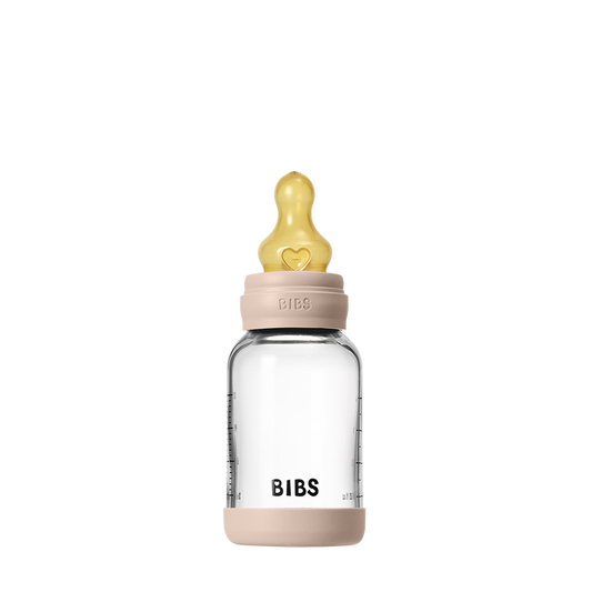 Baby Glass Bottle Set 120ml Latex - Blush