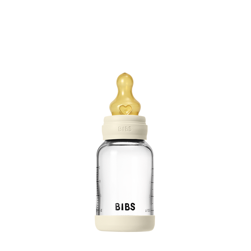 Baby Glass Bottle Set 120ml Latex - Ivory