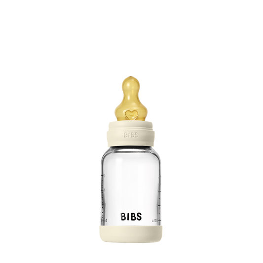 Baby Glass Bottle Set 120ml Latex - Ivory
