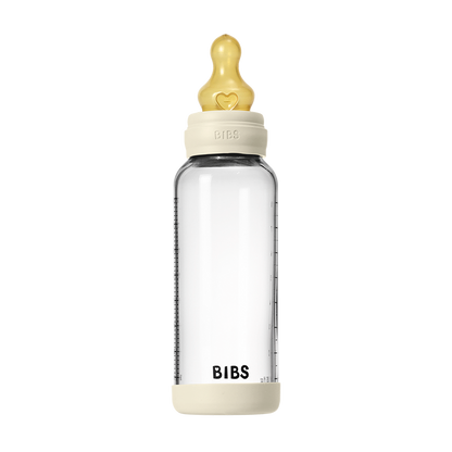 Baby Glass Bottle Set 240ml Latex - Ivory