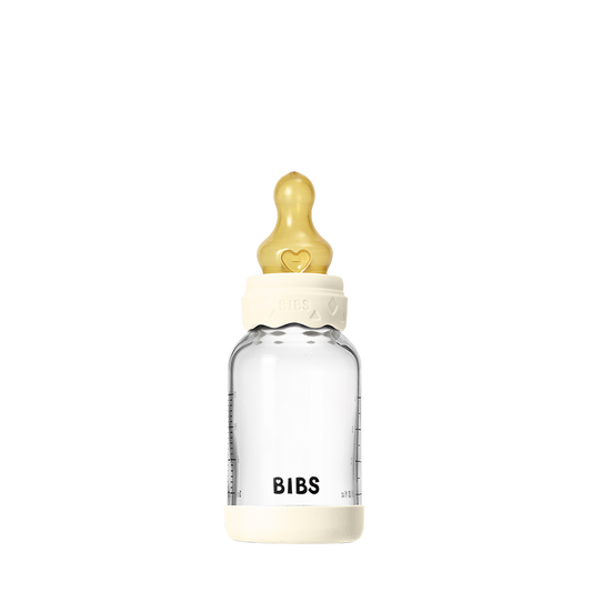 Baby Glass Bottle Boheme Set 120ml Latex - Ivory