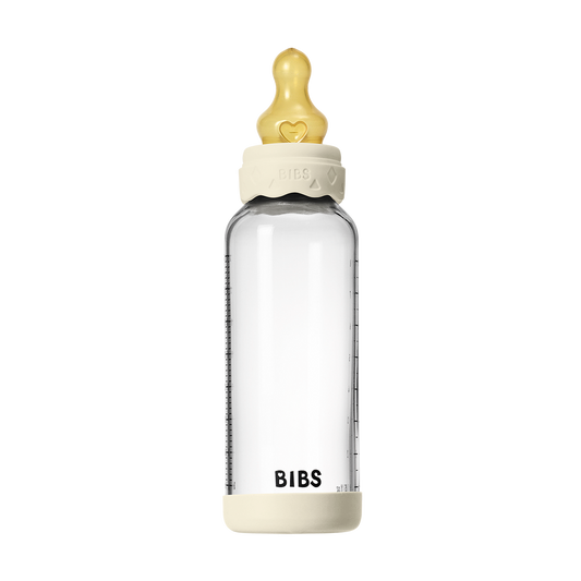 Baby Glass Bottle Boheme Set 240ml Latex - Ivory