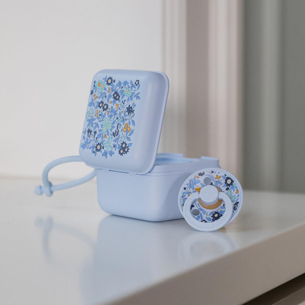 BIBS x LIBERTY Pacifier Box - Chamomile Lawn Baby Blue - BIBS