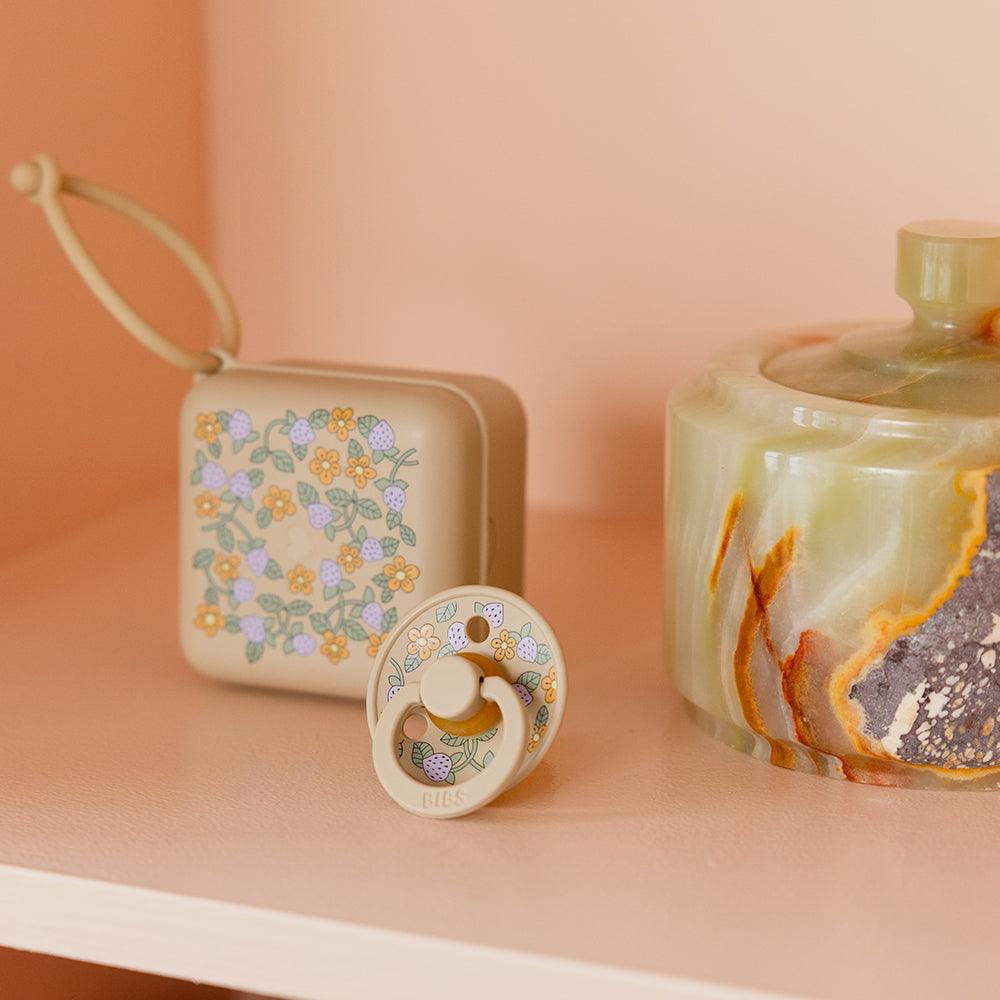 BIBS x LIBERTY Pacifier Box - Strawberries and Cream Vanilla - BIBS