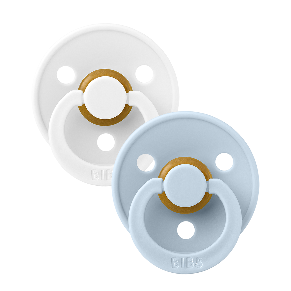 Lot de 2 couleurs : blanc/bleu bébé
