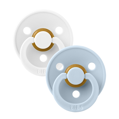 Lot de 2 couleurs : blanc/bleu bébé