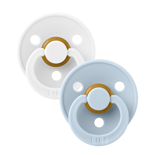 Lot de 2 couleurs : blanc/bleu bébé