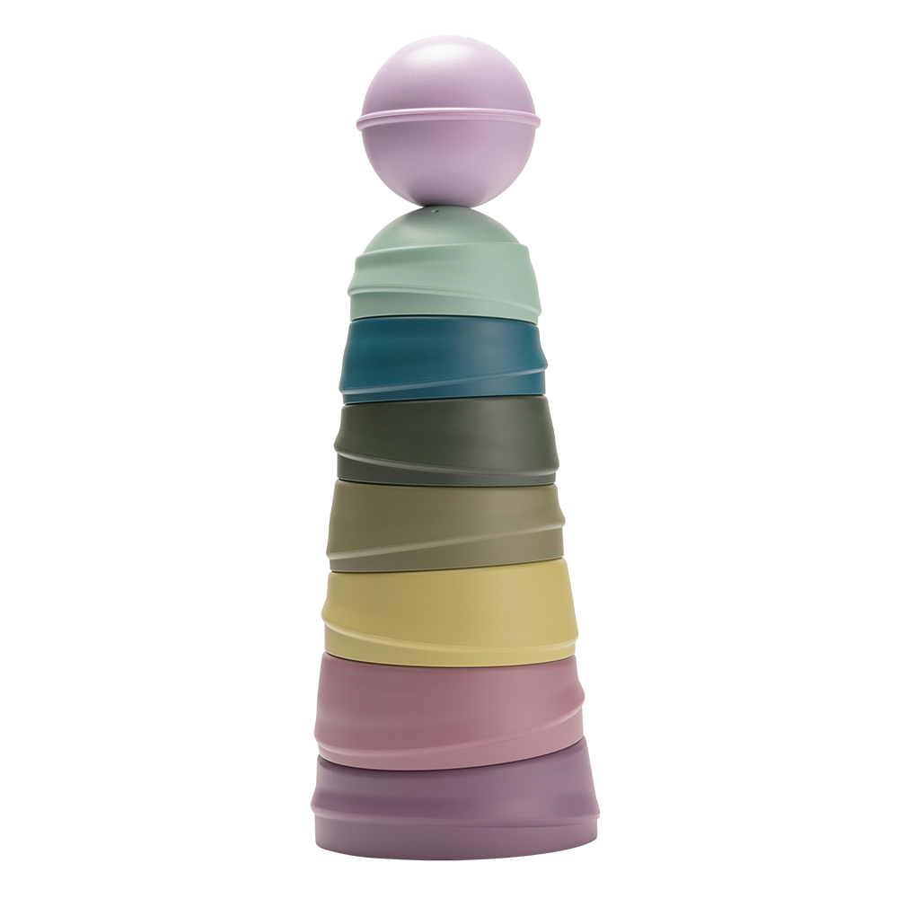 Wobbly Tower Bright Rainbow