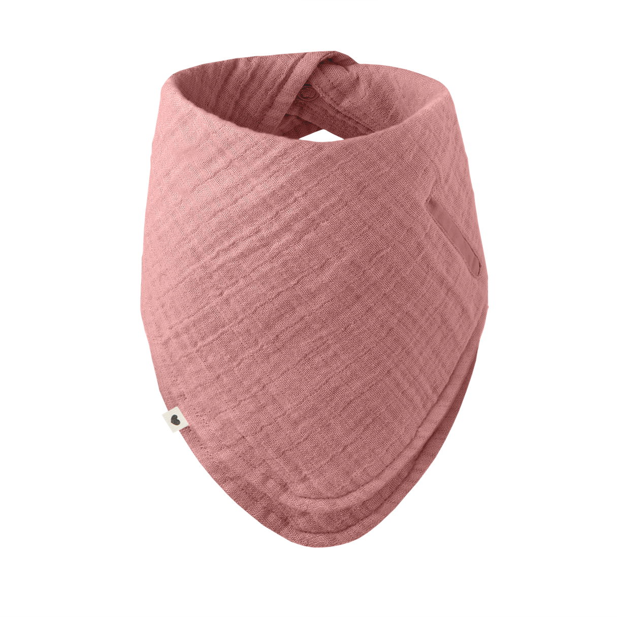 Bavoir bandana - Rose poudré