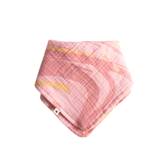 Bavoir bandana tie dye - Coucher de soleil matinal