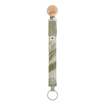 Attache-tétine camouflage Tie Dye Vert