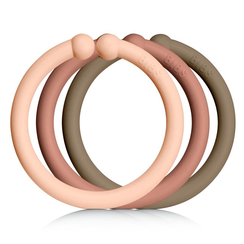 BIBS Loops 12 Pack Peach Sunset/Woodchuck/Dark Oak [product_typ] - BIBS